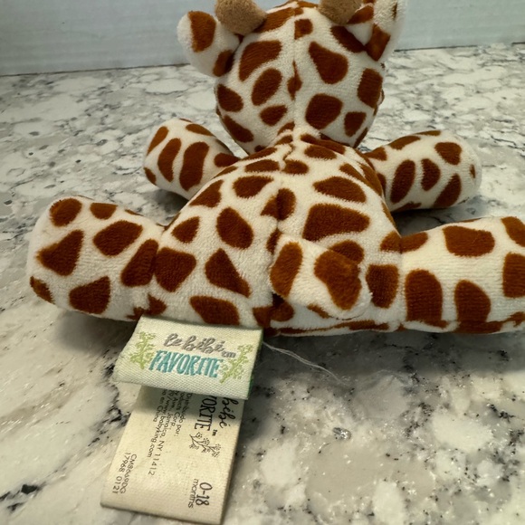 Le Bibi Giraffe Plush Toy Pacifier Holder Soothie Snuggle Baby Stuffed Animal - Picture 3 of 8